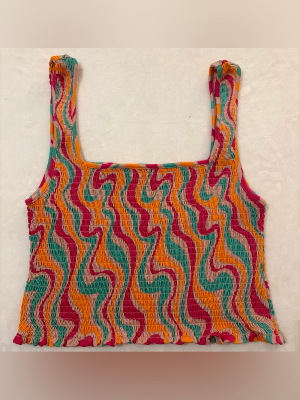 No Comment Muticolored Tank/ Crop Top Size XL